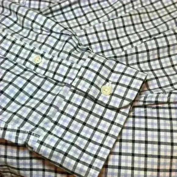 Men’s Chaps Blue Plaid Long Sleeve Button Down Shirt - Size 2XB - Picture 9 of 11